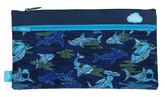 Twin Zip Pencil Case - Robo Shark