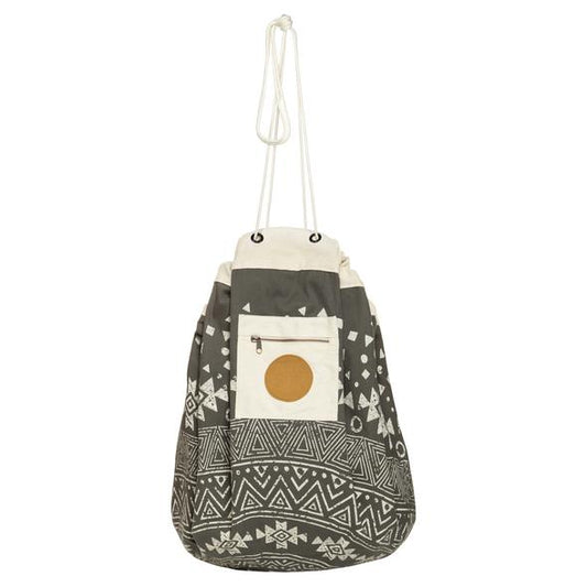 Tribal Charcoal Printed Play Pouch