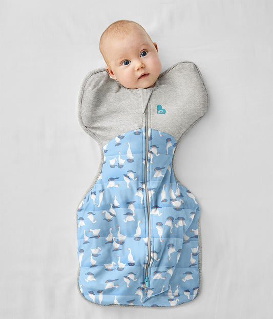 Love To Dream SWADDLE UP™ Warm 2.5 TOG - SILLY GOOSE DUSTY BLUE