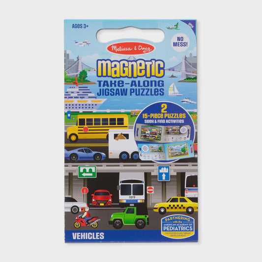 Magnetic Jigsaw Puzzle - Vehicles