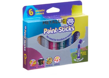 Little Brian Paint Sticks - Metallic 6pk