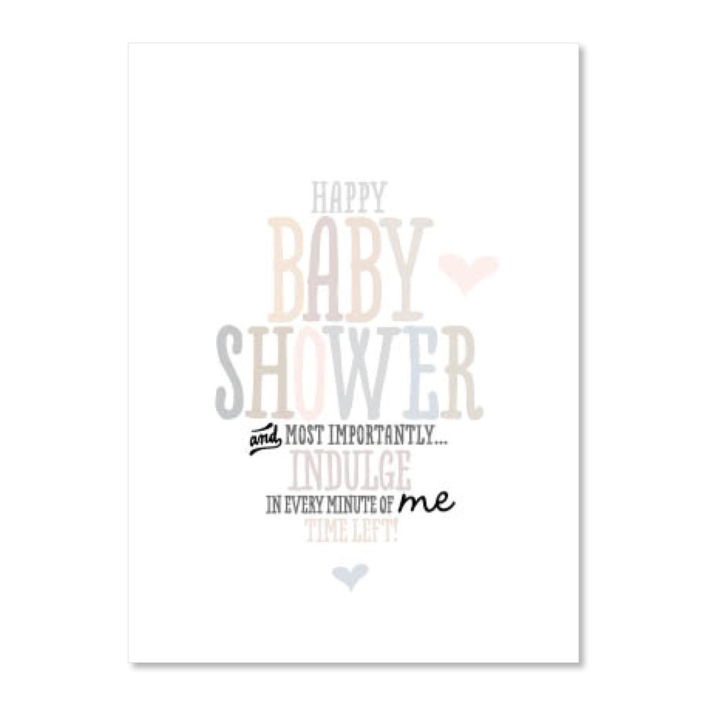 Baby Shower Words Card