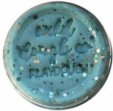 Ice Queen Blue playdough with glitter.