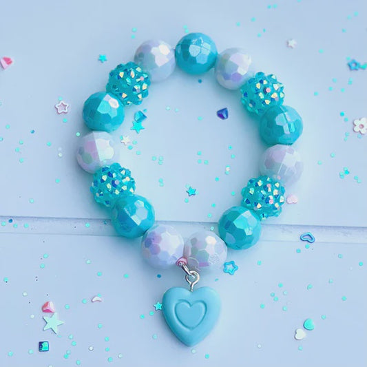 Beaded Bracelet - Blue Bear