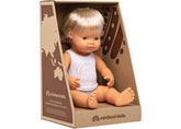 Miniland Baby Doll - Caucasian Girl with Hearing Aid 38cm