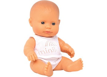 Miniland Baby Doll - Caucasian Girl 21cm