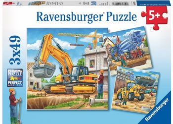 Large Construction Vehicles Puzzle 3x49 piece