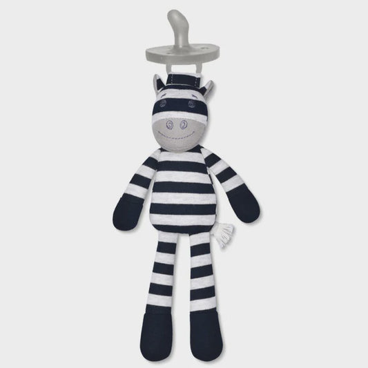 Organic Farm Pacifier Buddy - Ziggy Zebra