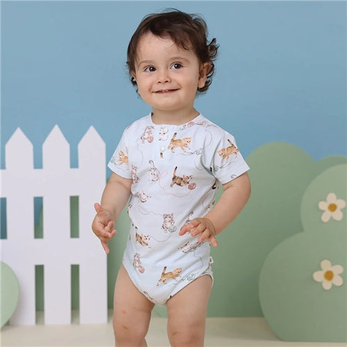 Kittens Short Sleeve Organic Bodysuit