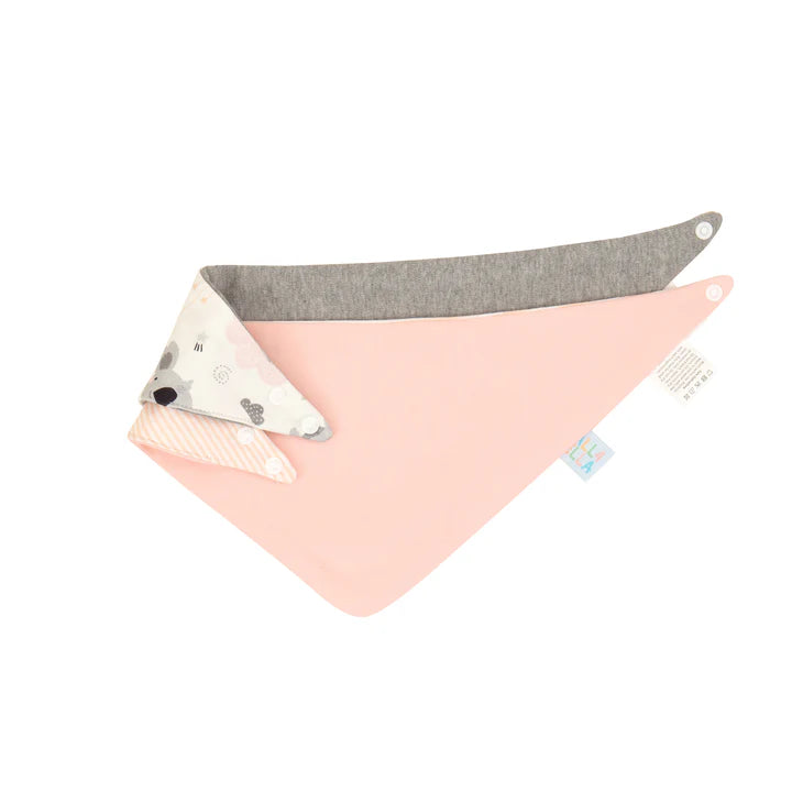 Bandana Bibs 2pk - Koala (pink)