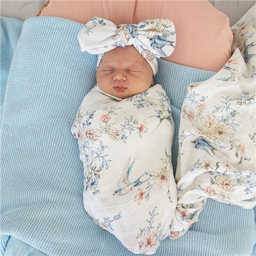 Sweet Swallows Organic Muslin Wrap