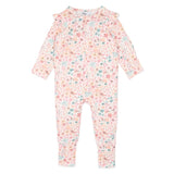 Fern Floral Organic LS Zipsuit