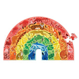 Crocodile Creek Rainbow Puzzle 100 pc - Animals