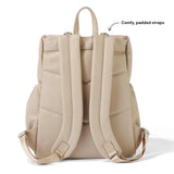OiOi Signature Nappy Backpack - Oat Dimple Vegan Leather
