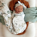 Eden Organic Jersey Wrap & Topknot Set