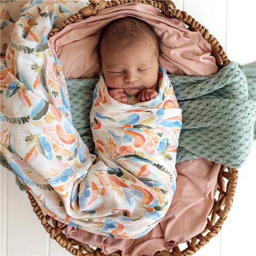 Summer Palm Organic Muslin Wrap