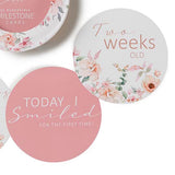Camille and Jewel Pink Reversible Milestone Cards