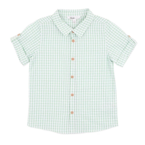 ROMAN Green Check Shirt