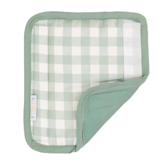 Harness Covers & Pram Pegs - Gingham Sage