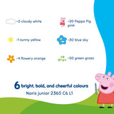 Staedtler Peppa Pig Sidewalk Chalks 6 Pack