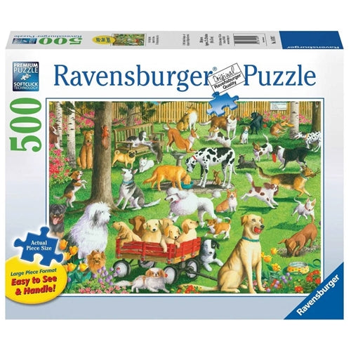 At the Dog Park Puzzle - 500 piece Large Format
