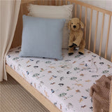 Dog Park Organic Fitted Cot Sheet