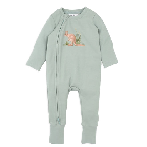 Charlie Kangaroo Organic LS Zipsuit