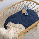 Starry Night Organic Bassinet Sheet / Change Pad Cover