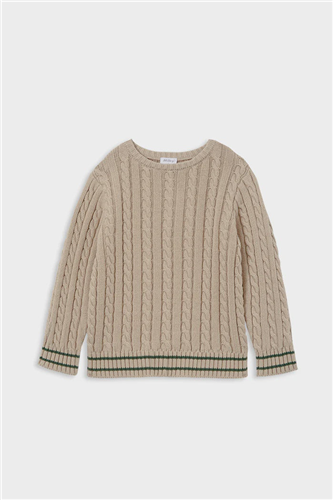 True Natural Cable Knit Jumper