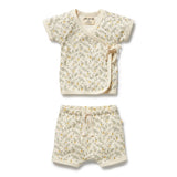 Lemon Leaf Organic Kimono Set
