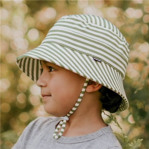 Kids Classic Bucket Hat - Khaki Stripe