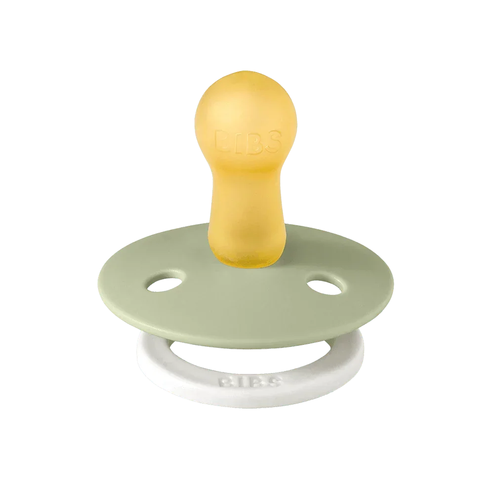 BIBS Dummies - GLOW - Natural Rubber - Sage/Cloud