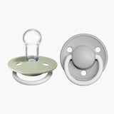 BIBS Dummies De Lux - GLOW - Silicone - Sage/Cloud