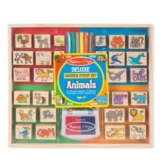 Deluxe Wooden Stamp Set - Animals