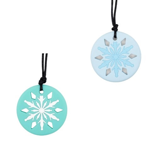 Snowflake Chew Pendant - Medium