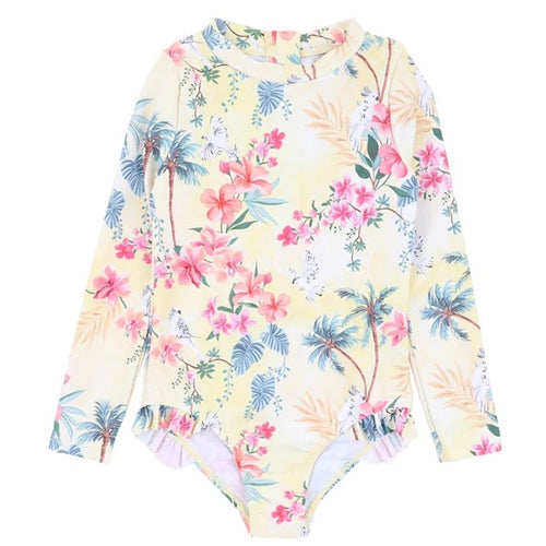 MILANA Yellow Long Sleeve Sunsuit