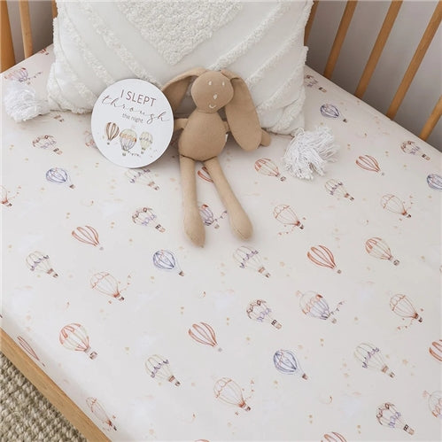 Up & Away Organic Fitted Cot Sheet
