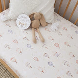 Up & Away Organic Fitted Cot Sheet