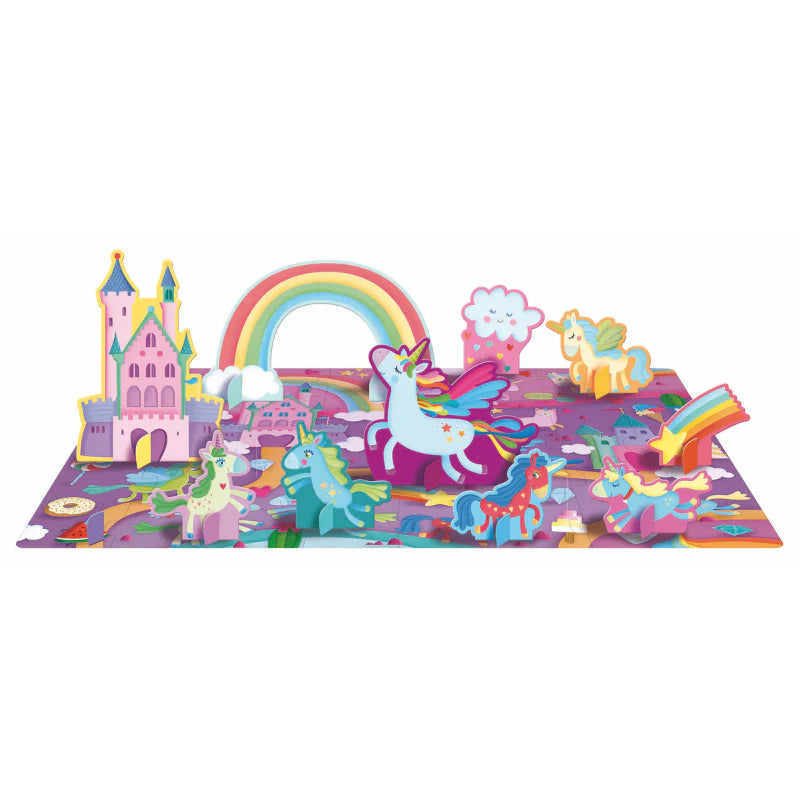 Sassi 3D Puzzle and Book Set - Unicorns