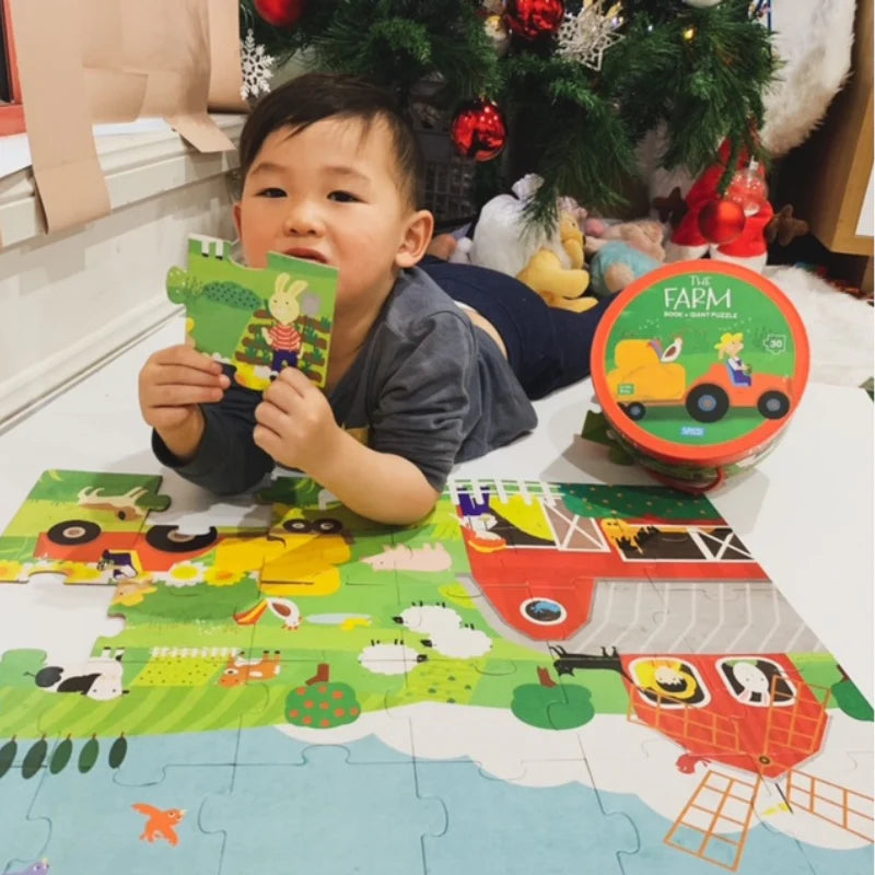Sassi Book and Giant Puzzle - THE FARM