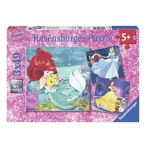Disney Princesses Adventure Puzzle 3x49 Pieces