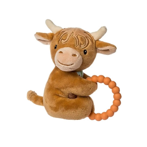 Mary Meyer Hetty Highland Cow Teether Rattle