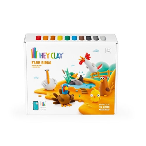 Hey Clay Farm Birds - Large Set