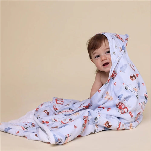 To the Rescue Organic Hooded Baby Towel