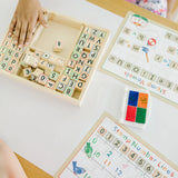 Deluxe Wooden ABC-123 Stamp Set