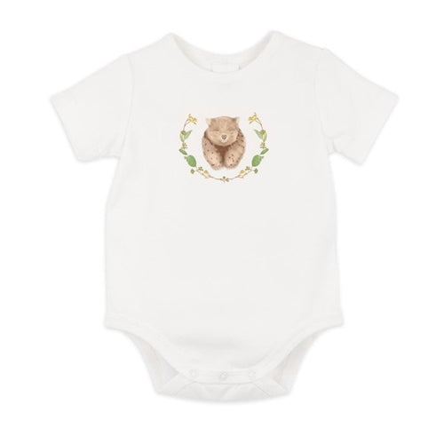 Australiana Organic Wombat Bodysuit