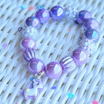 Beaded Bracelet - Princess Castle Unicorn