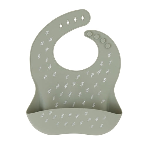 Silicone Catch Bib - Olive