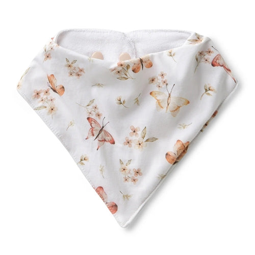 Organic Dribble Bib - Butterfly