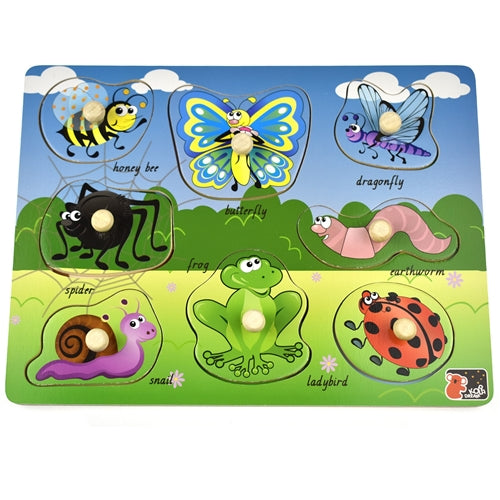 2 in 1 Minibeasts Peg Puzzle